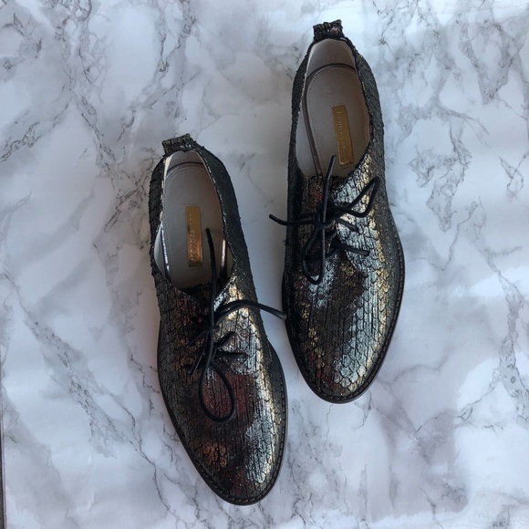 Louise et Cie Shoes - Metallic Louise et Cie Oxford Shoes